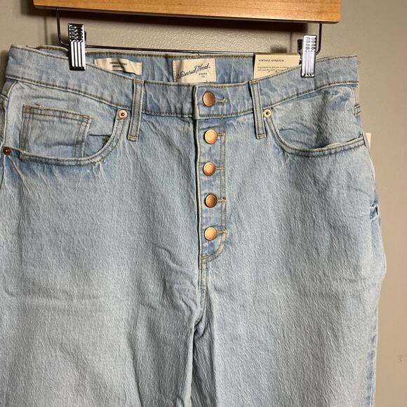 NWT Universal Thread Straight Leg Vintage Stretch High Rise Jeans 14 Long Tall - Picture 5 of 10